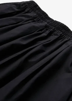 bonprix bonprix Conjuntos De Ropa|Esenciales>Falda midi de algodón puro Negro