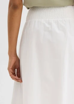 Mujer bonprix bonprix Falda midi de algodón puro