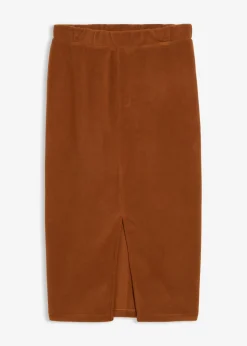 Mujer bonprix bonprix Falda midi de forro polar