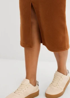 Mujer bonprix bonprix Falda midi de forro polar