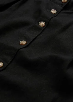 bonprix bonprix Faldas>Falda midi de lino Negro