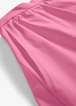 Mujer bonprix bonprix Falda midi de mezcla de algodón elástico