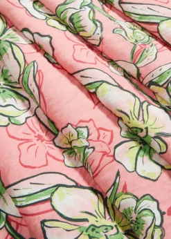 bonprix bonprix Faldas>Falda midi de mezcla de viscosa fluida rosa pálido