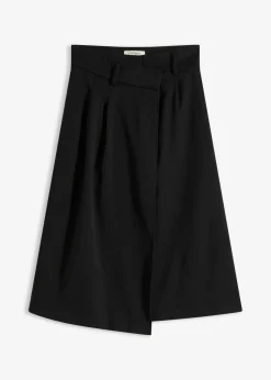 Mujer bonprix bonprix Falda midi de mezcla de viscosa