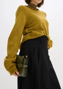 Mujer bonprix bonprix Falda midi de mezcla de viscosa