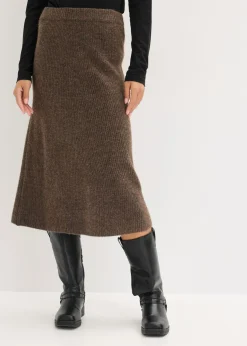 Mujer bonprix bonprix Falda midi de punto