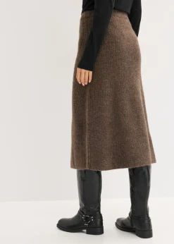 Mujer bonprix bonprix Falda midi de punto