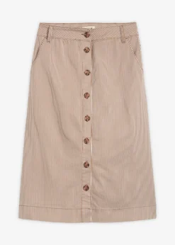 Mujer bonprix bonprix Falda midi de rayas