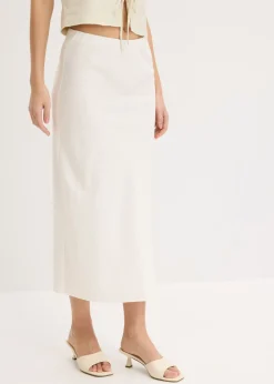 Mujer bonprix bonprix Falda midi de satén