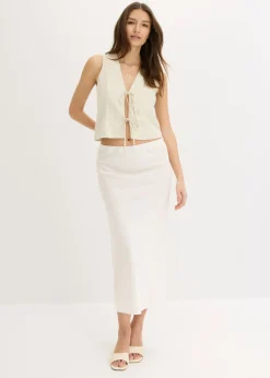 Mujer bonprix bonprix Falda midi de satén