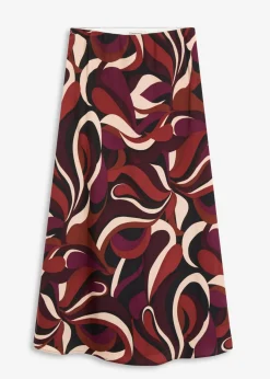 Mujer bonprix bonprix Falda midi de satén fluido