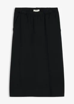 Mujer bonprix bonprix Falda midi de suave neopreno