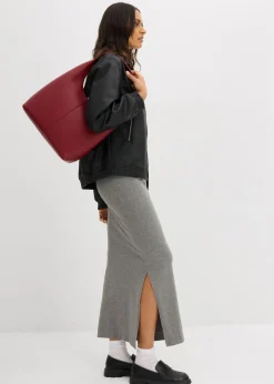 Mujer bonprix bonprix Falda midi de viscosa fluida