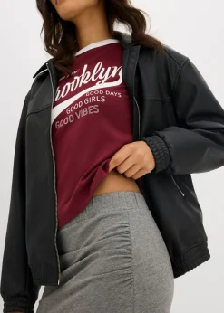 Mujer bonprix bonprix Falda midi de viscosa fluida