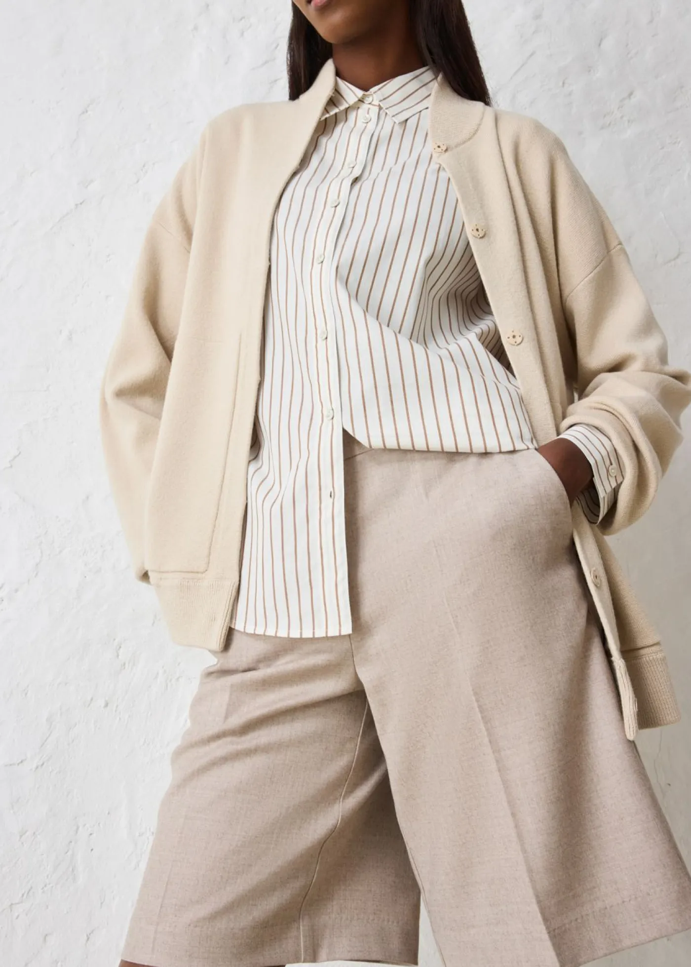 Mujer bonprix bonprix Falda pantalón con contenido de lana