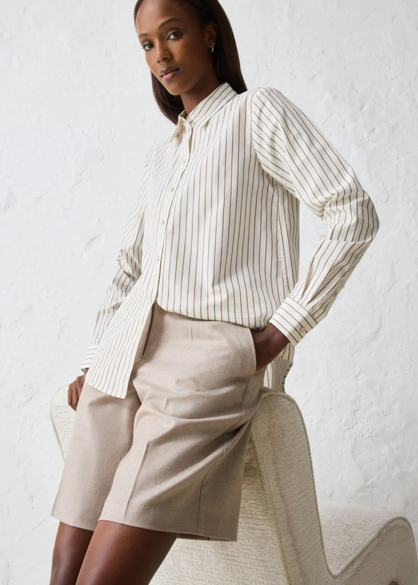 Mujer bonprix bonprix Falda pantalón con contenido de lana