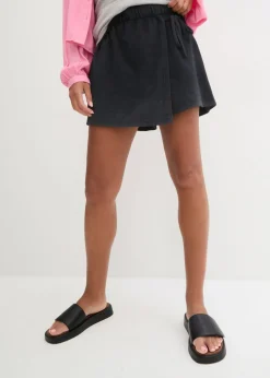 bonprix bonprix Pantalones>Falda pantalón de algodón orgánico puro Negro