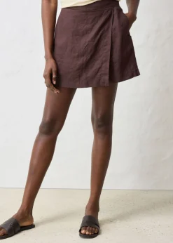 Mujer bonprix bonprix Falda pantalón de lino puro