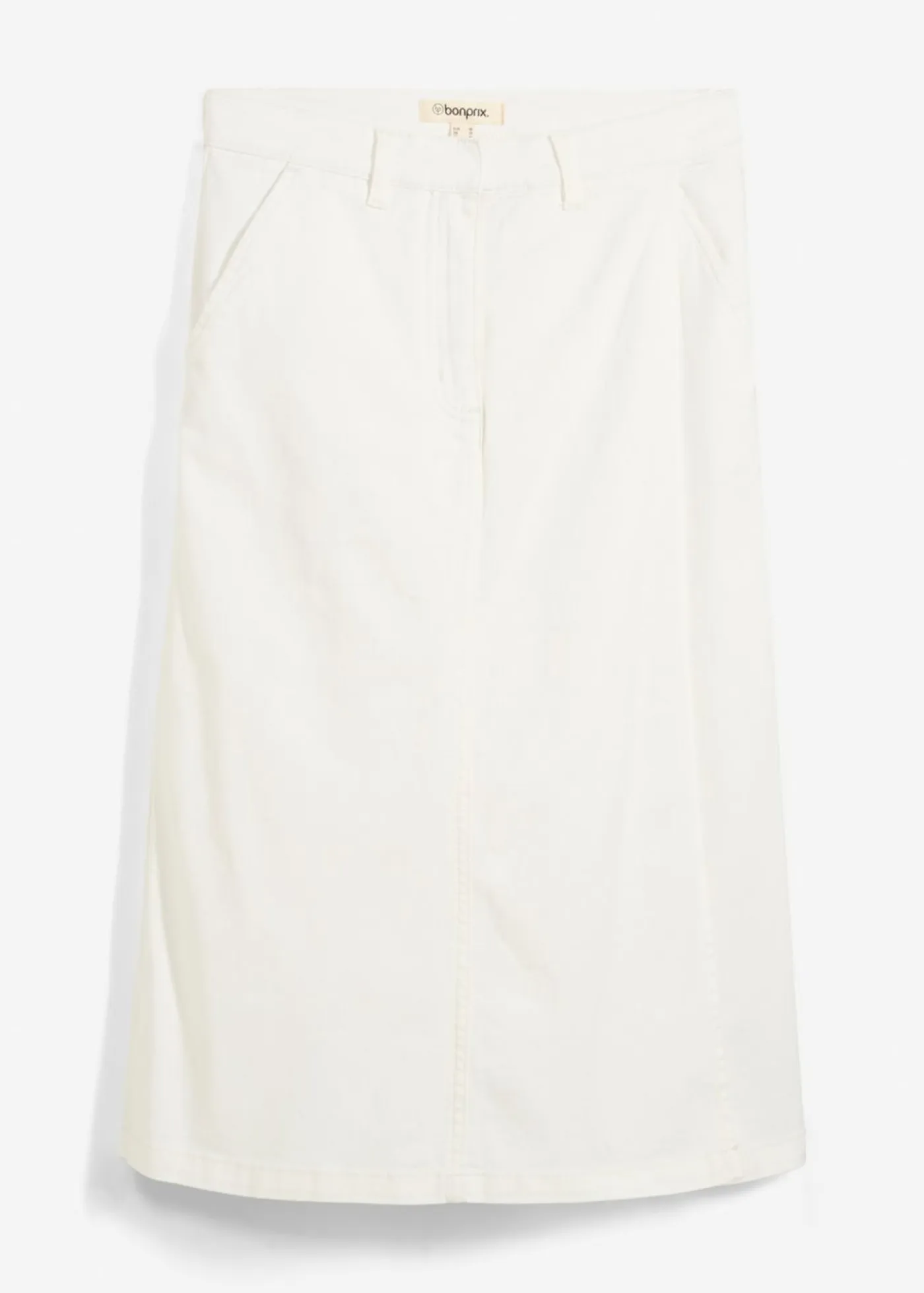 Mujer bonprix bonprix Falda pantalón de mezcla de algodón elástico