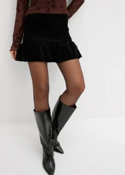 Mujer bonprix bonprix Falda pantalón de terciopelo suave