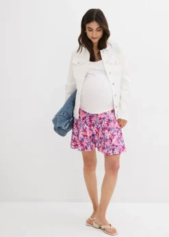 Mujer bonprix bonprix Falda pantalón premamá 2 en 1 de punto