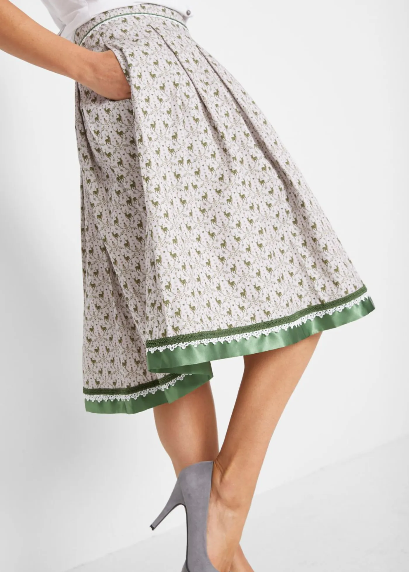 Mujer bonprix bonprix Falda tradicional hasta la rodilla