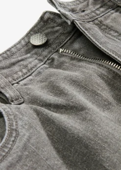 bonprix bonprix Faldas>Falda vaquera con abertura denim gris claro