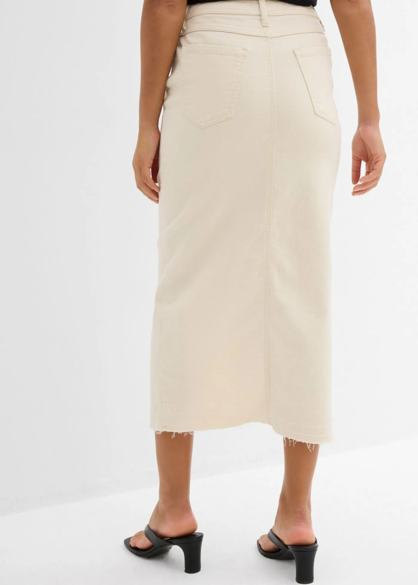 Mujer bonprix bonprix Falda vaquera con abertura