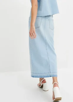 Mujer bonprix bonprix Falda vaquera con abertura