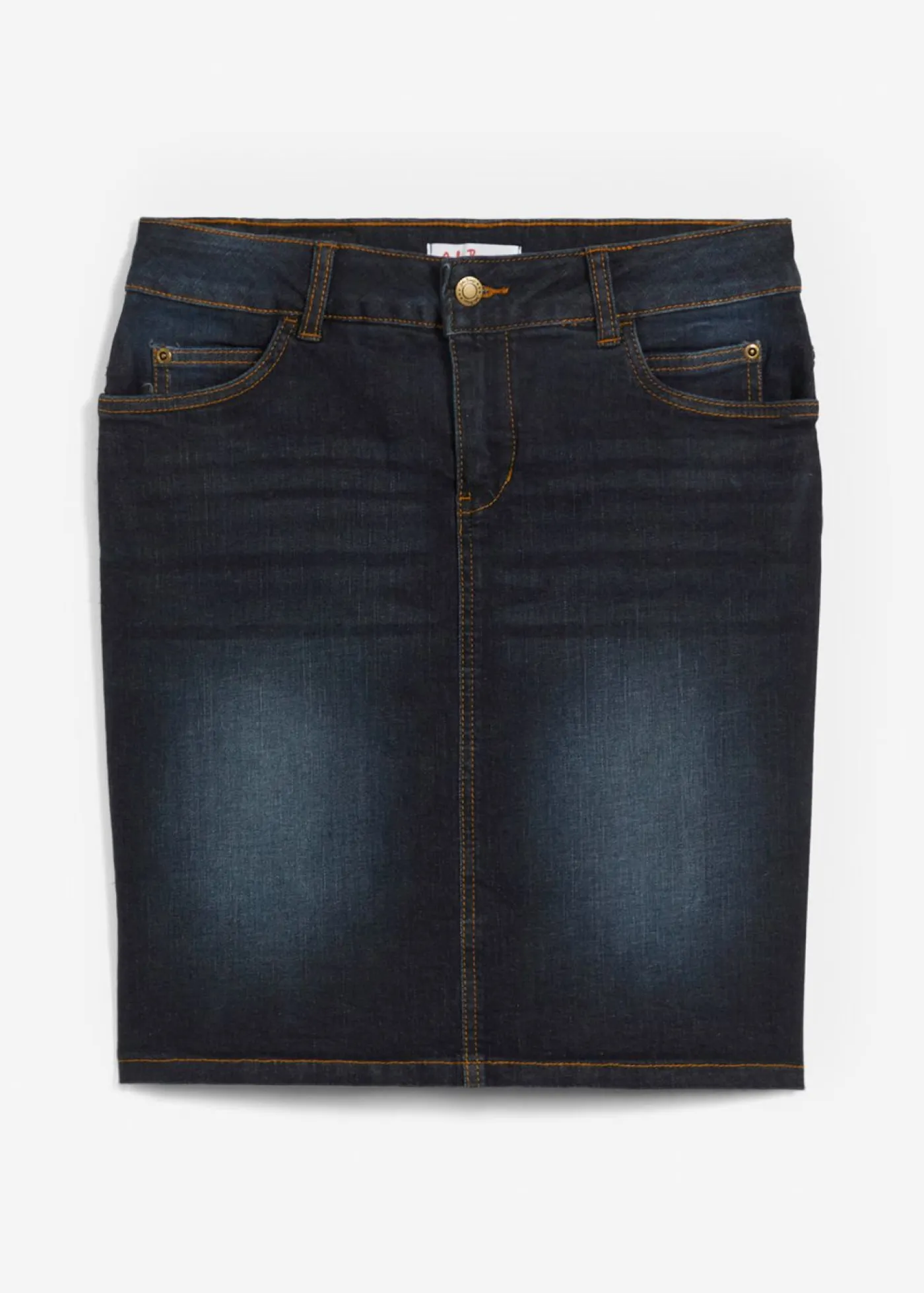 bonprix bonprix Faldas>Falda vaquera elástica Azul marino usado