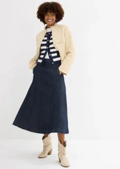 Mujer bonprix bonprix Falda vaquera midi