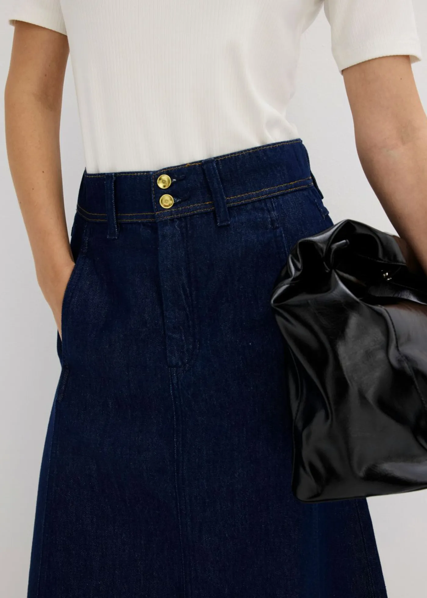 Mujer bonprix bonprix Falda vaquera midi