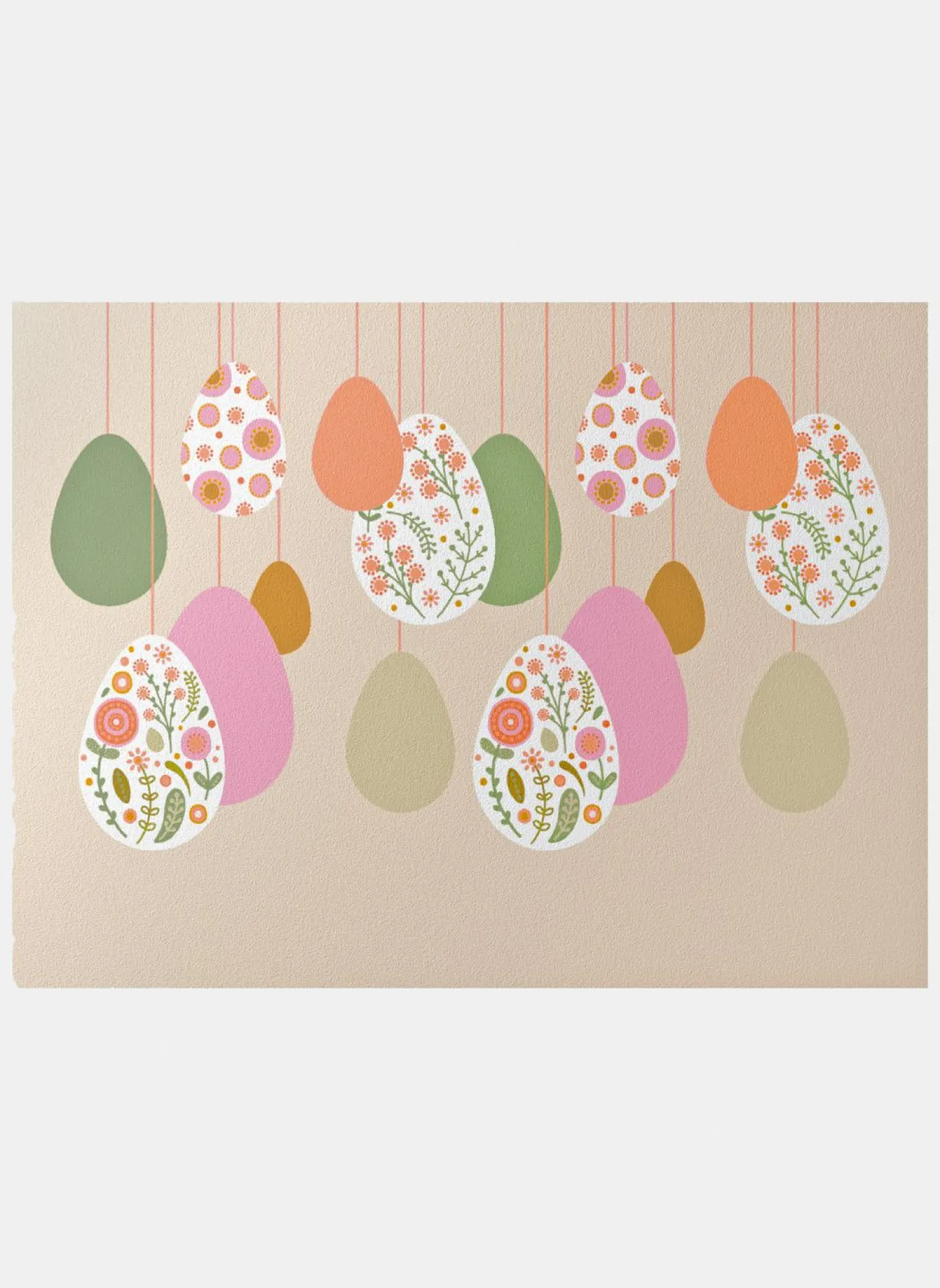 bonprix bonprix Muebles De Vestíbulo·Felpudos|Primavera>Felpudo con diseño de Pascua Multicolor