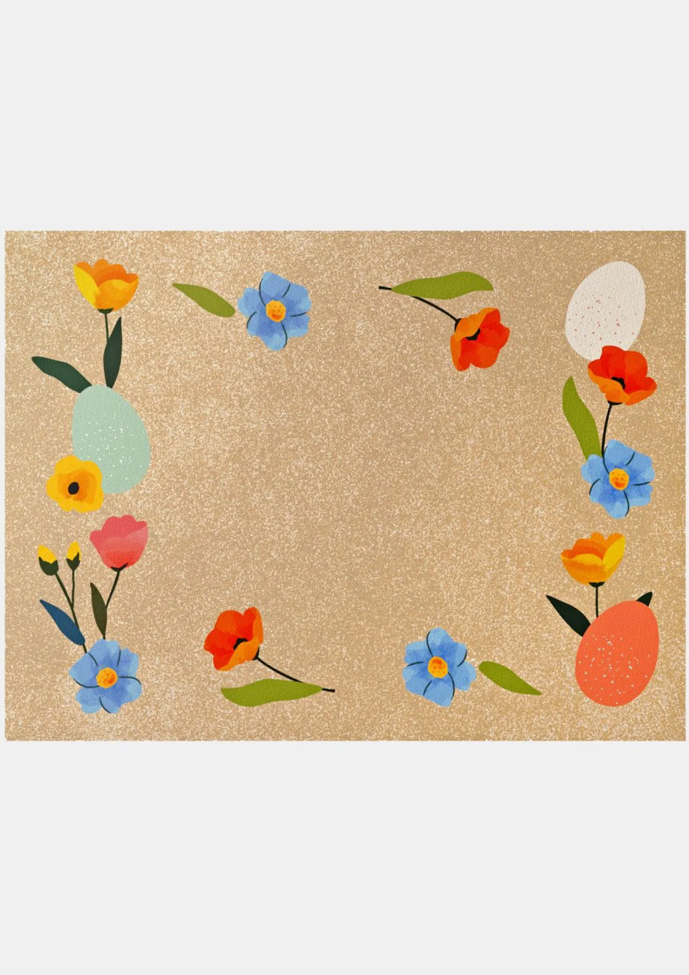 bonprix bonprix Muebles De Vestíbulo·Felpudos|Primavera>Felpudo lavable con diseño primaveral Multicolor estampado