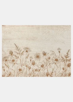 bonprix bonprix Muebles De Vestíbulo·Alfombras De Pasillo|Muebles De Vestíbulo·Felpudos>Felpudo lavable con diseño de flores Crudo de flores