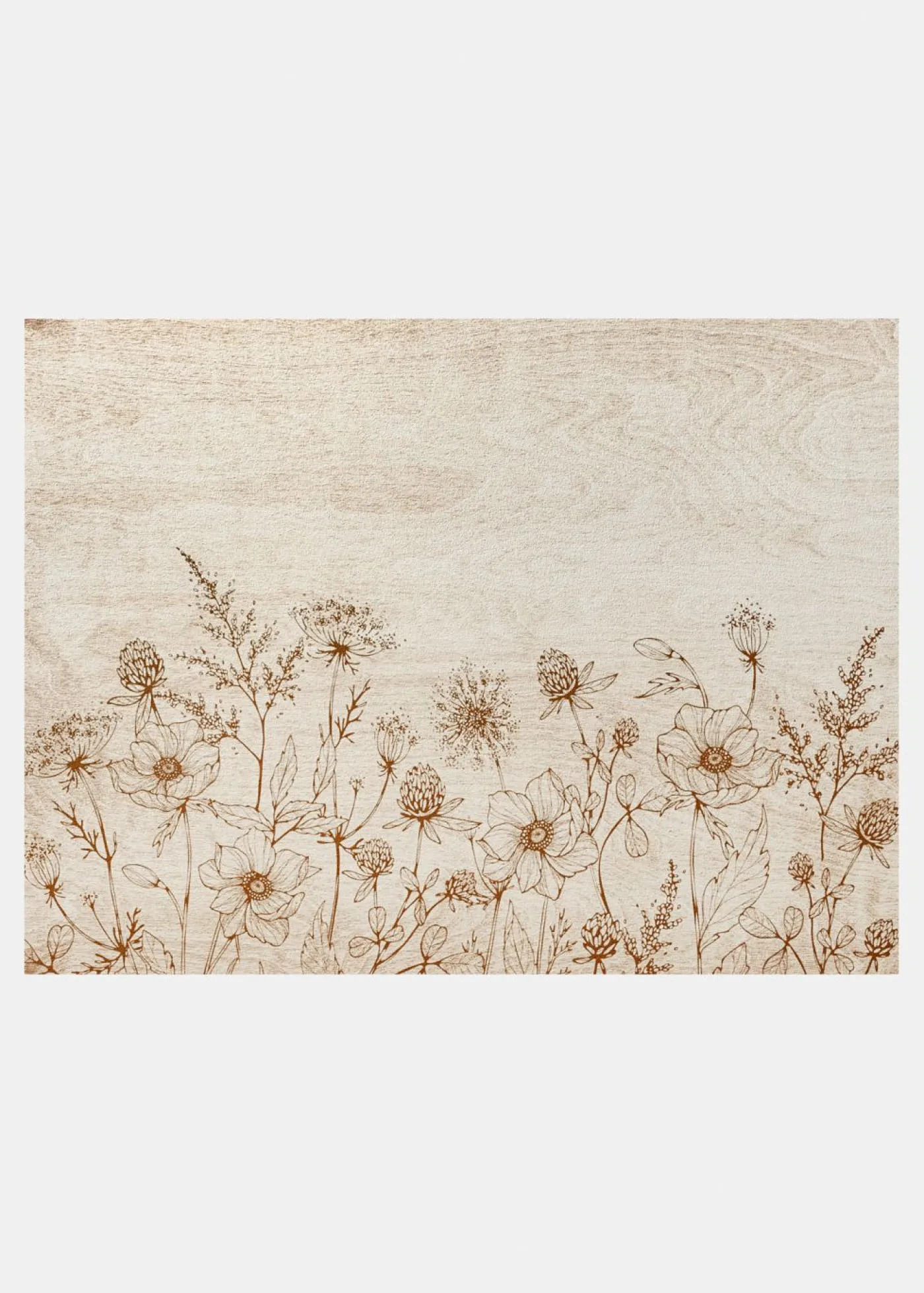 bonprix bonprix Muebles De Vestíbulo·Alfombras De Pasillo|Muebles De Vestíbulo·Felpudos>Felpudo lavable con diseño de flores Crudo de flores