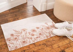 bonprix bonprix Muebles De Vestíbulo·Alfombras De Pasillo|Muebles De Vestíbulo·Felpudos>Felpudo lavable con diseño de flores Crudo de flores