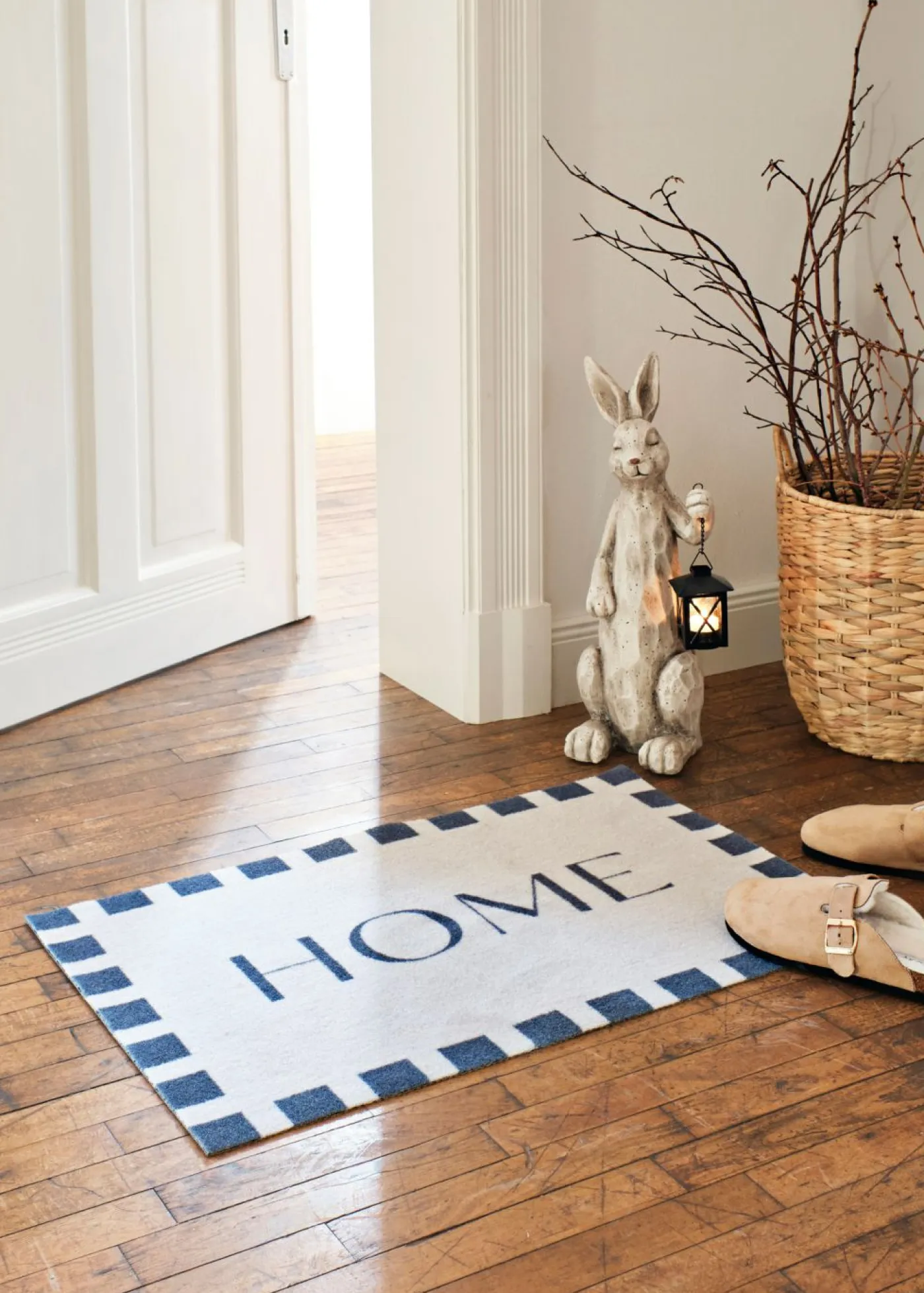 bonprix bonprix Muebles De Vestíbulo·Felpudos|Primavera>Felpudo lavable con estampado llamativo crudo-verde azulado