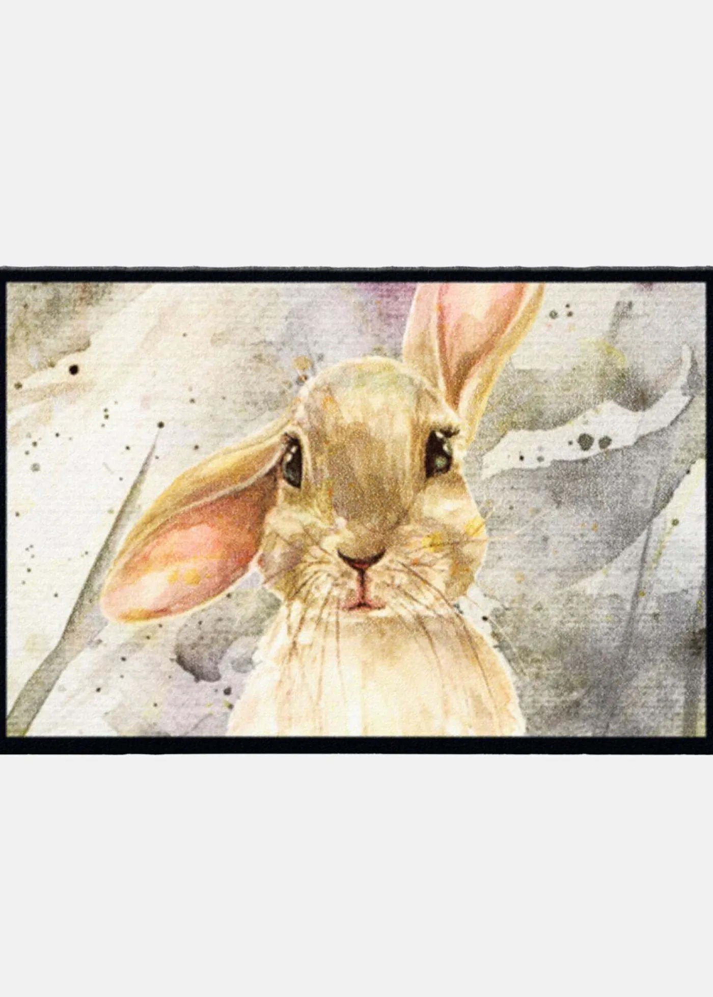 bonprix bonprix Muebles De Vestíbulo·Felpudos|Primavera>Felpudo lavable con motivo de conejitos Gris-beige