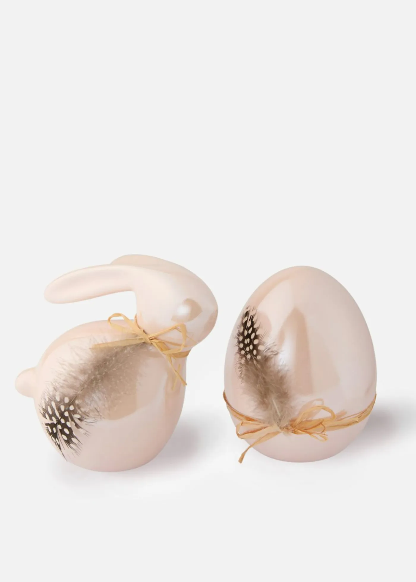 bonprix bonprix Muebles De Sala De Estar·Decoración|Decoración Barata>Figuras decorativas de conejito y huevo (2 piezas) Rosa claro