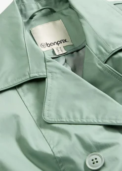 bonprix bonprix Chaquetas Y Abrigos>Gabardina de algodón verde ahumado