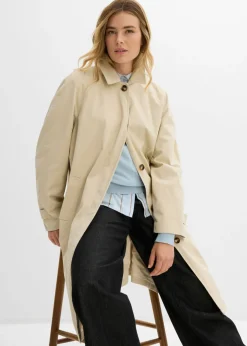 Mujer bonprix bonprix Gabardina de botonera sencilla