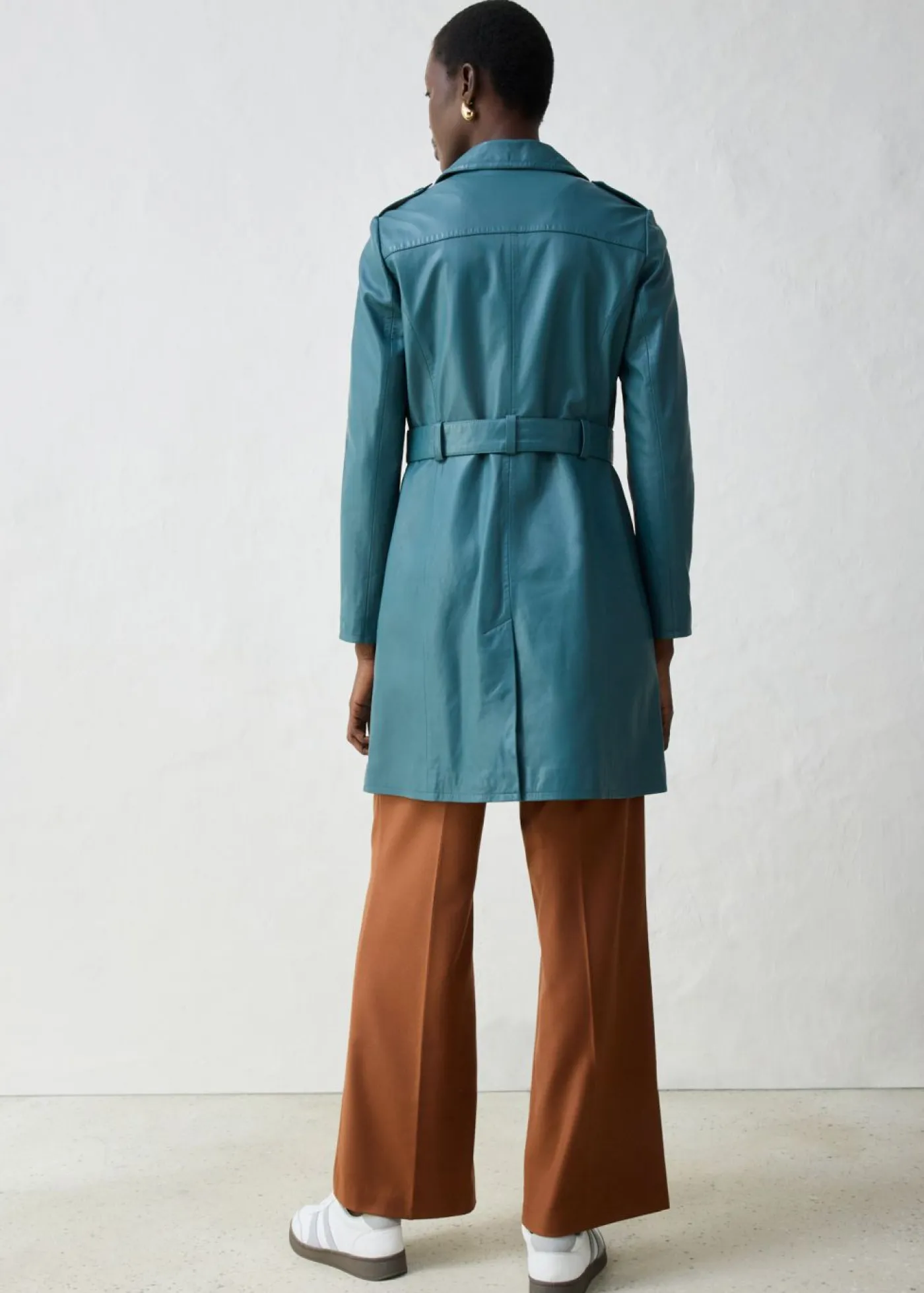 bonprix bonprix Premium|Chaquetas Y Abrigos>Gabardina de napa de cordero verde pimiento