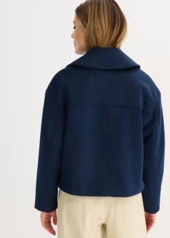 Mujer bonprix bonprix Gabardina holgada con aspecto de lana