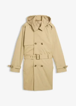 bonprix bonprix Chaquetas Y Abrigos·Abrigos|Chaquetas Y Abrigos·Chaquetas Técnicas>Gabardina impermeable 2 en 1 con capucha desmontable Beige verdoso