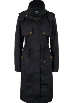 Mujer bonprix bonprix Gabardina larga , ajustada en la cintura y ligeramente acolchado con capucha