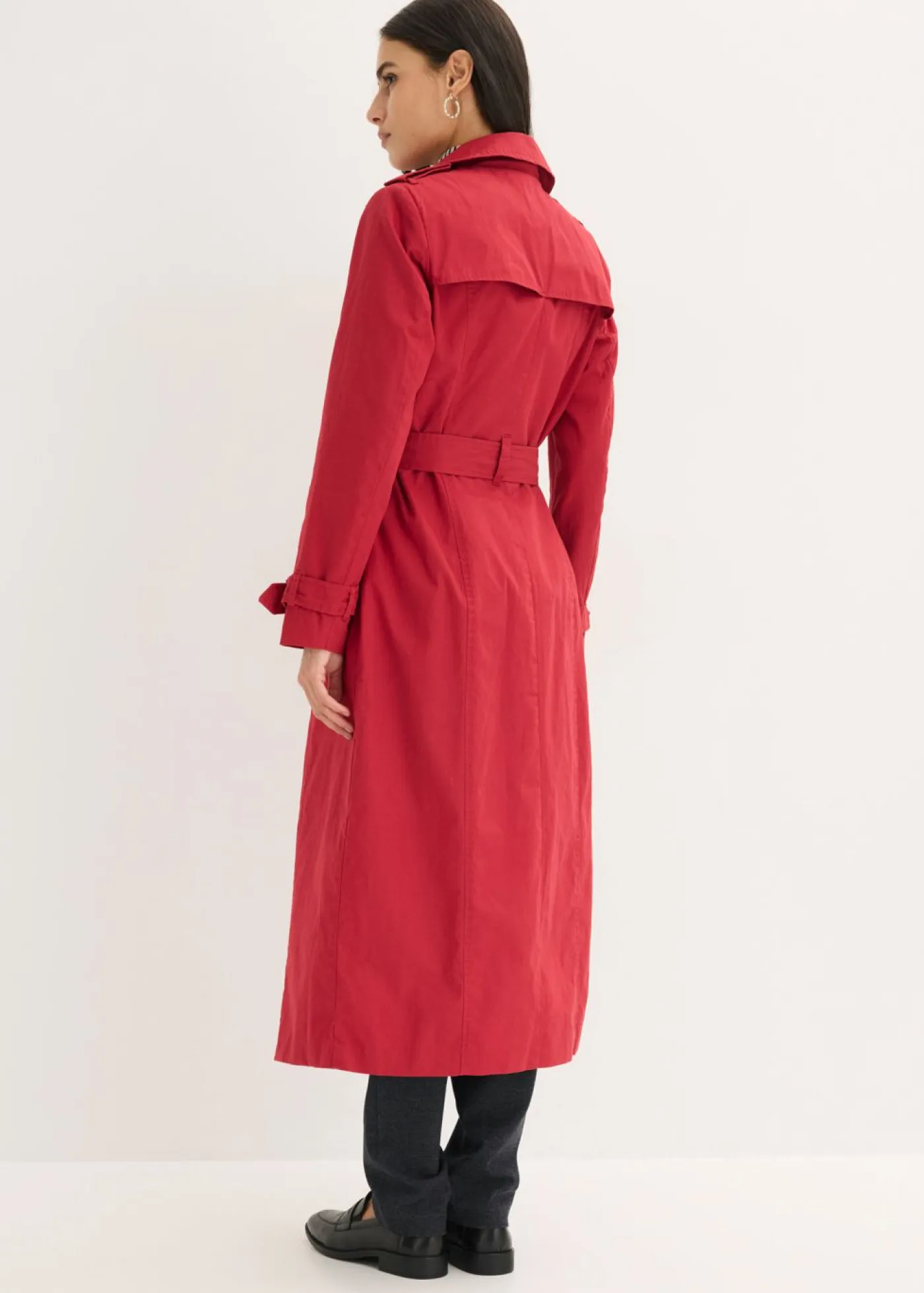 Mujer bonprix bonprix Gabardina larga con cinturón