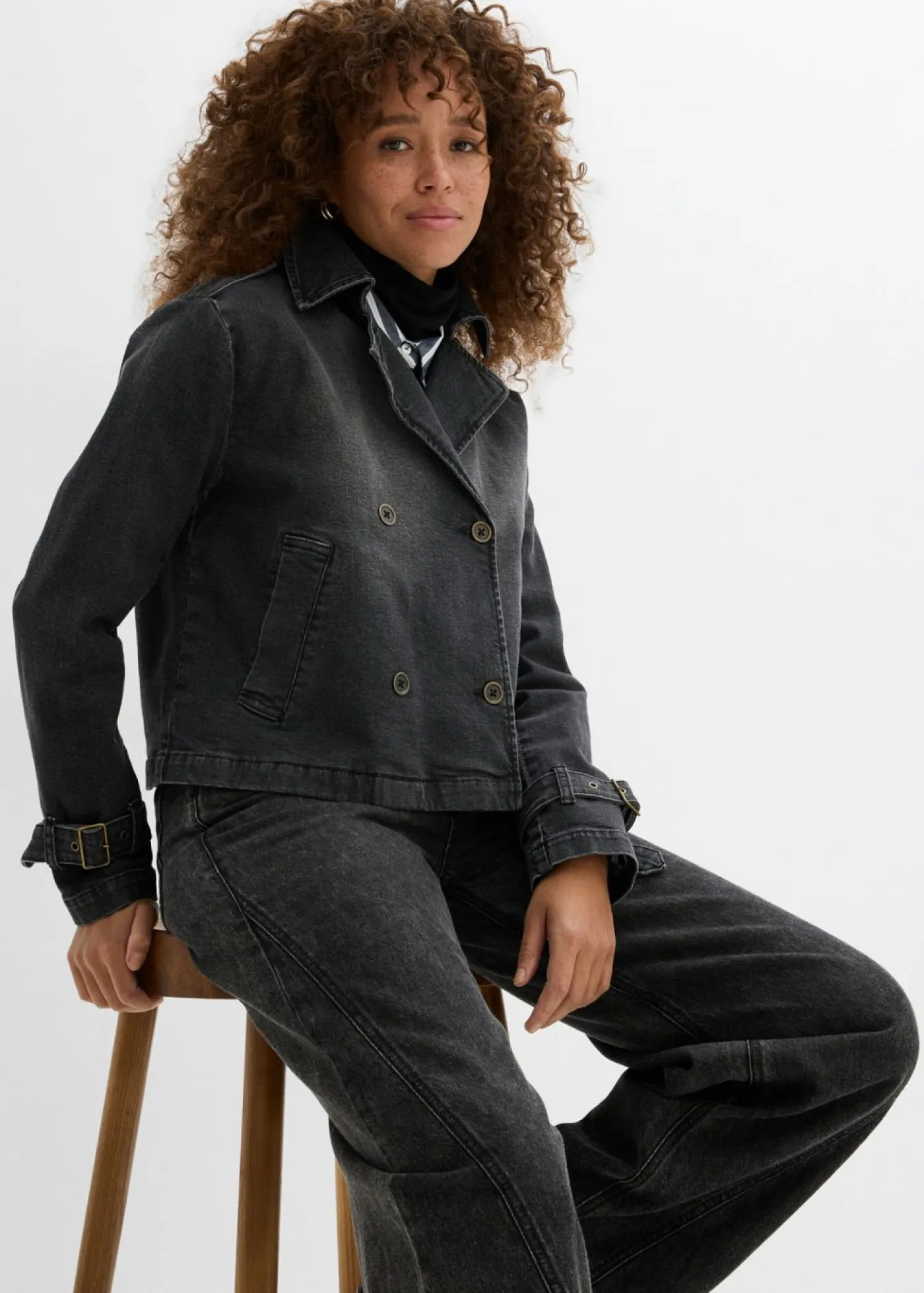 Mujer bonprix bonprix Gabardina vaquera