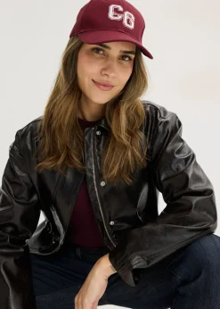 bonprix bonprix Gorras Y Sombreros>Gorra con bordado Rojo rubí
