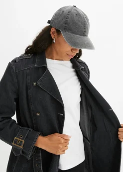 bonprix bpc bonprix collection Gorras Y Sombreros>Gorra de 100 % algodón Negro denim